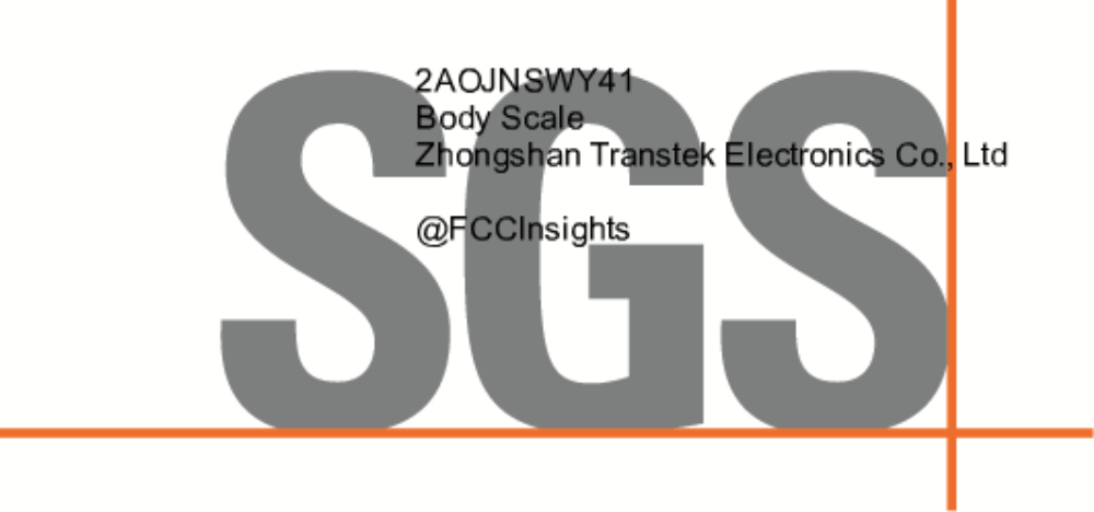 Body Scale 2AOJNSWY41 manufactured by zhongshan-transtek-electronics-co-ltd