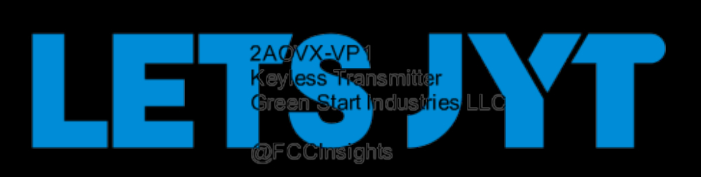 Keyless Transmitter 2AOVX-VP1 manufactured by green-start-industries-llc