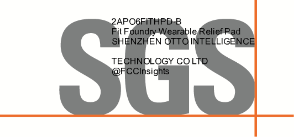 Fit Foundry Wearable Relief Pad 2APO6FITHPD-B manufactured by shenzhen-otto-intelligence-technology-co-ltd