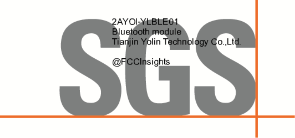 Bluetooth module 2AYOI-YLBLE01 manufactured by tianjin-yolin-technology-coltd