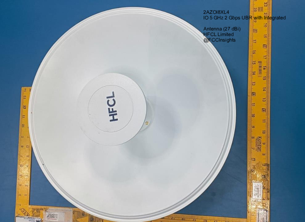 IO 5 GHz 2 Gbps UBR with Integrated Antenna (27 dBi) 2AZOI8XL4 manufactured by hfcl-limited