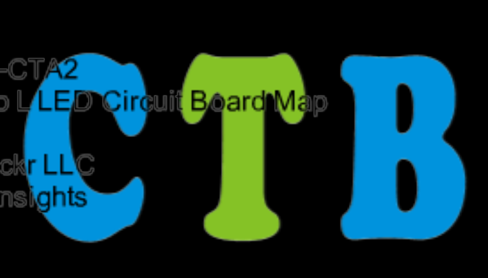 Chicago L LED Circuit Board Map 2BDVP-CTA2 manufactured by traintrackr-llc