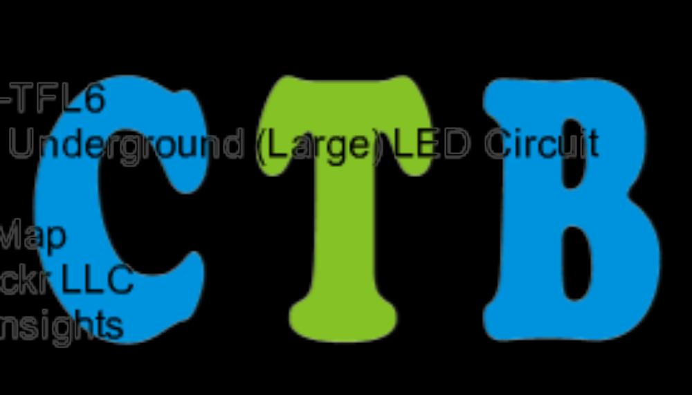 London Underground (Large) LED Circuit Board  Map 2BDVP-TFL6 manufactured by traintrackr-llc