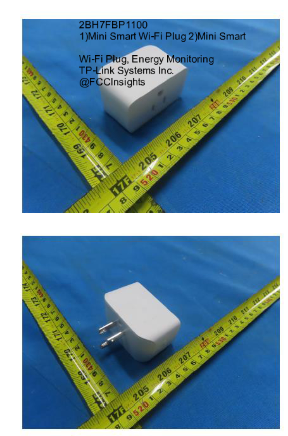 1)Mini Smart Wi-Fi Plug 2)Mini Smart Wi-Fi Plug, Energy Monitoring 2BH7FBP1100 manufactured by tplink-systems-inc