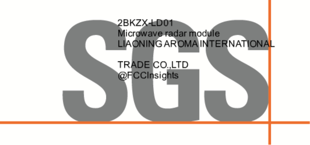 Microwave radar module 2BKZX-LD01 manufactured by liaoning-aroma-international-trade-coltd