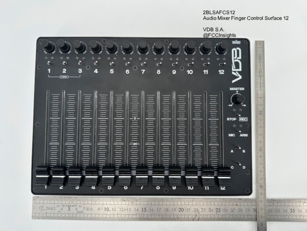 Audio Mixer Finger Control Surface 12 2BLSAFCS12 manufactured by vdb-sa