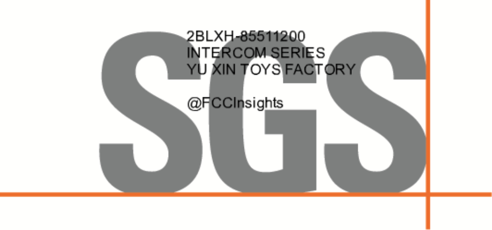 INTERCOM SERIES 2BLXH-85511200 manufactured by yu-xin-toys-factory