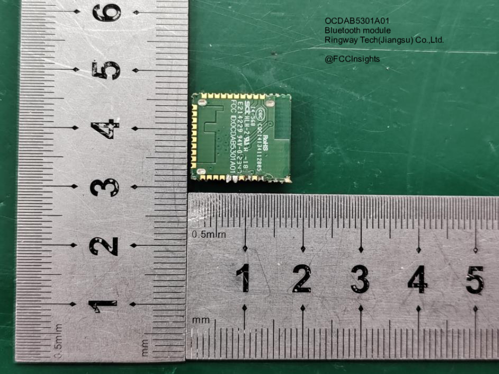 Bluetooth module OCDAB5301A01 manufactured by ringway-techjiangsu-coltd