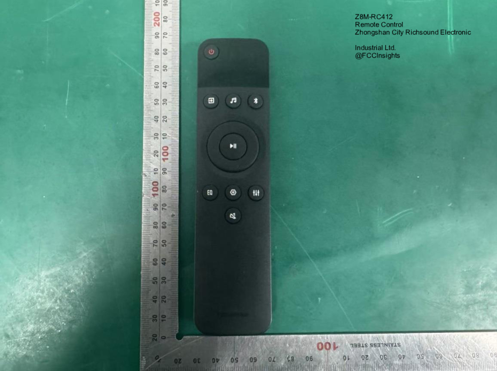 Remote Control Z8M-RC412 manufactured by zhongshan-city-richsound-electronic-industrial-ltd